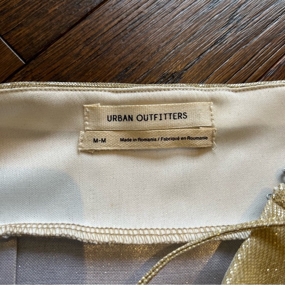 Gold Sparkle Mini Dress - Picture 4 of 5